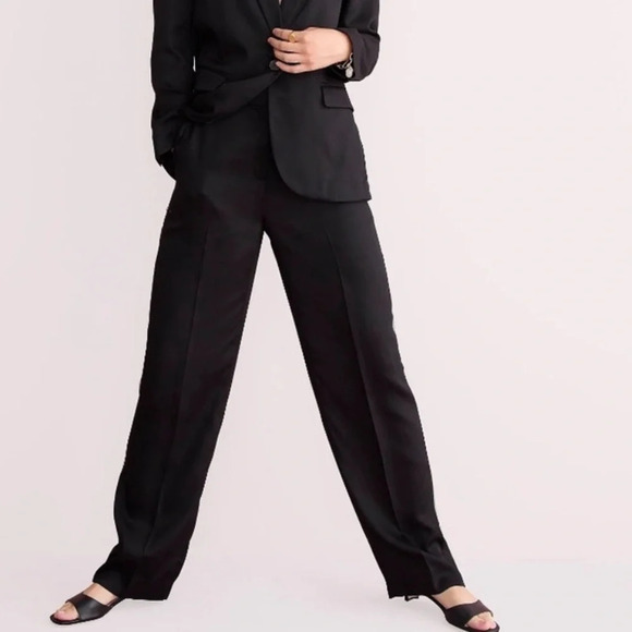 J.Crew Ingrid Black Pants in Gramercy twill Size 0 - Picture 1 of 3